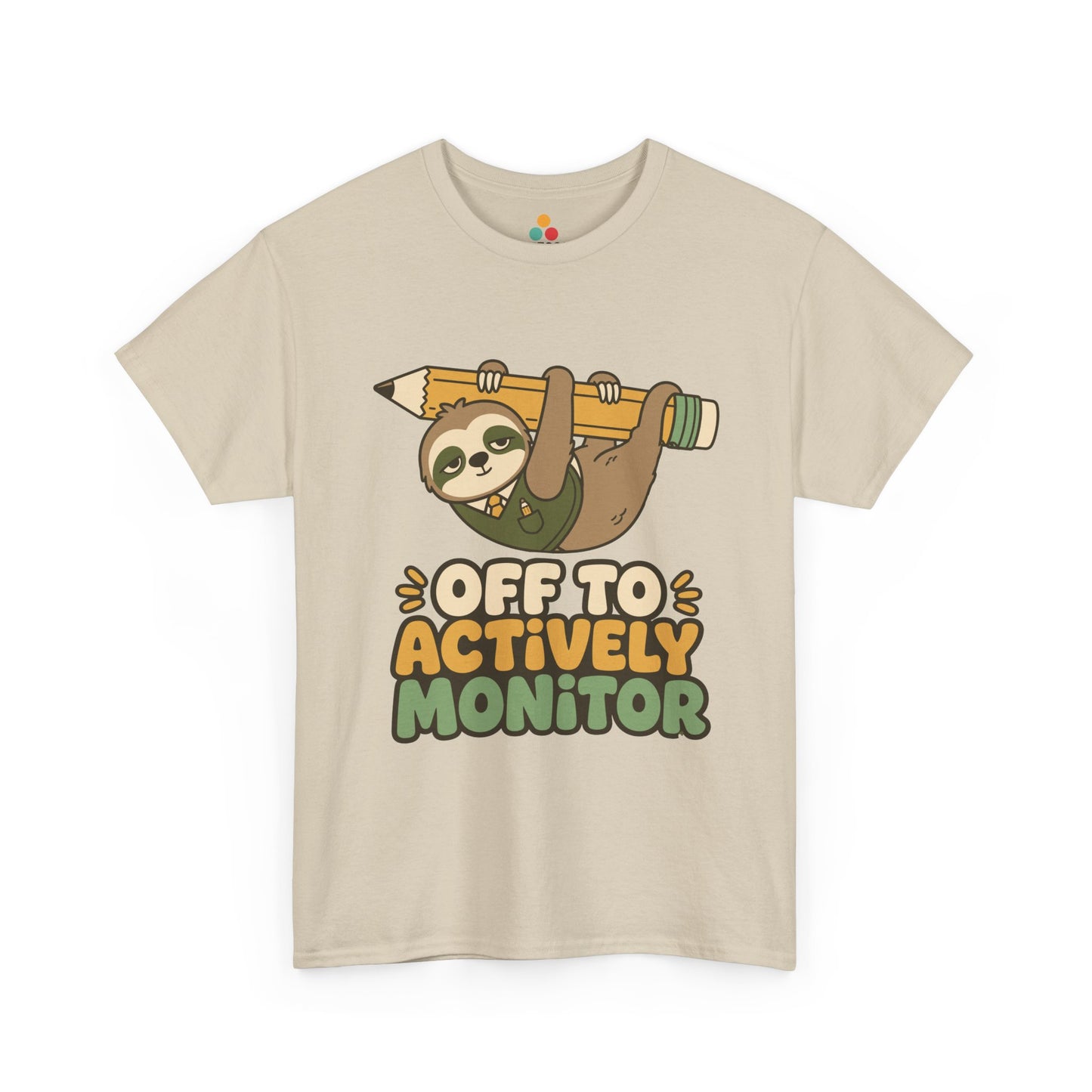 TEEZOCA t-shirt for sloth gift shoppers with playful teacher appreciation shirt wording and pencil artwork.
