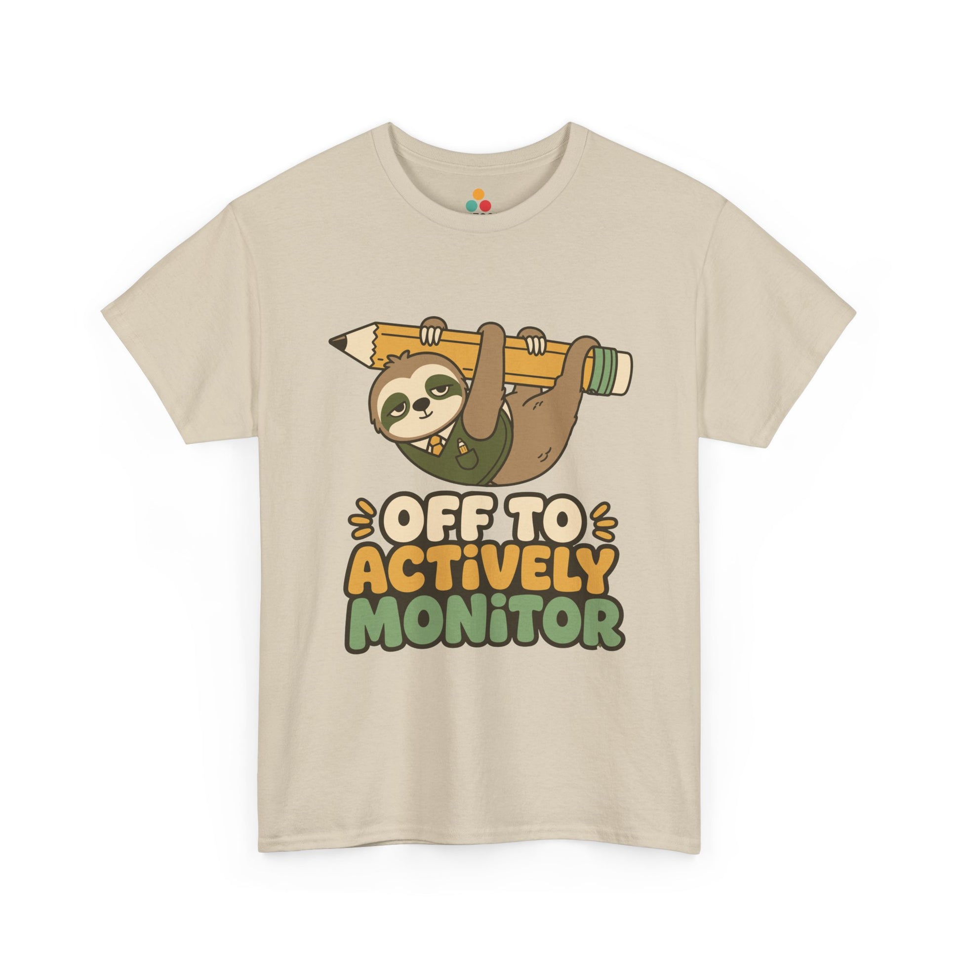 TEEZOCA t-shirt for sloth gift shoppers with playful teacher appreciation shirt wording and pencil artwork.
