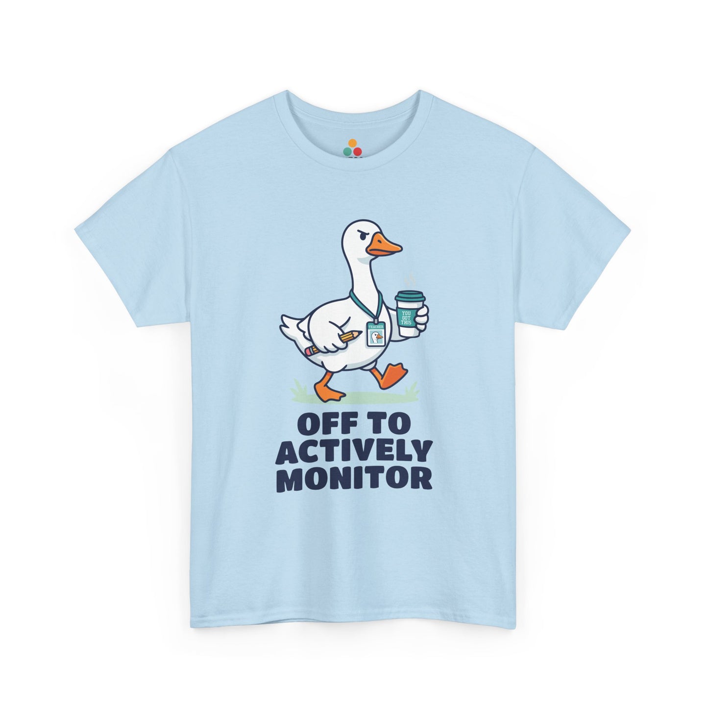 TEEZOCA t-shirt for staar testing shirt shoppers featuring a silly goose and funny state testing day teacher message.
