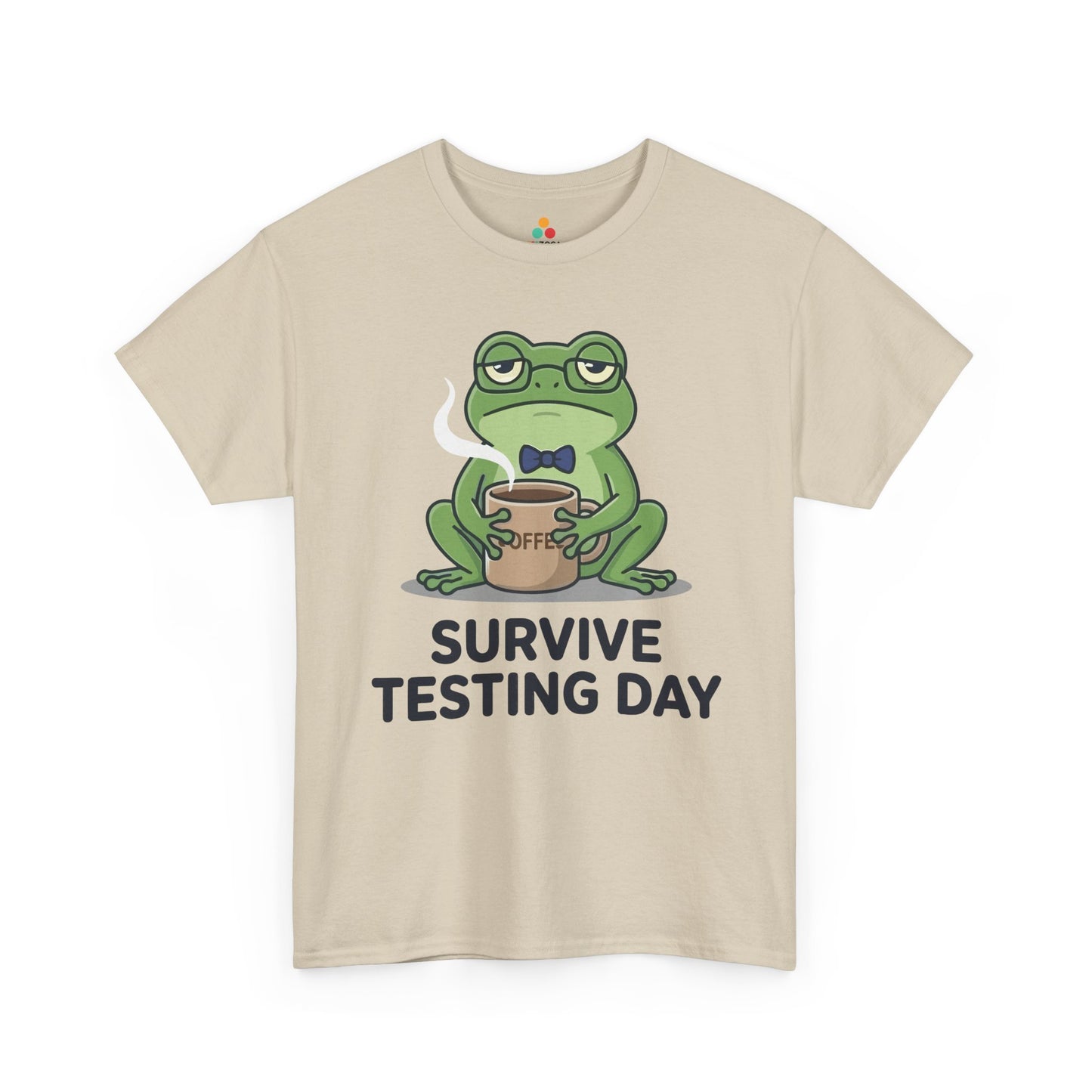 Funny Teacher Shirt State Testing Frog Coffee Unisex T-shirt | TEEZOCA 
