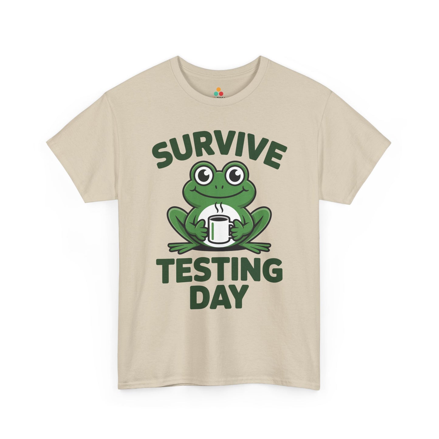 Funny Teacher Shirt State Testing Frog Coffee Unisex T-shirt | TEEZOCA 