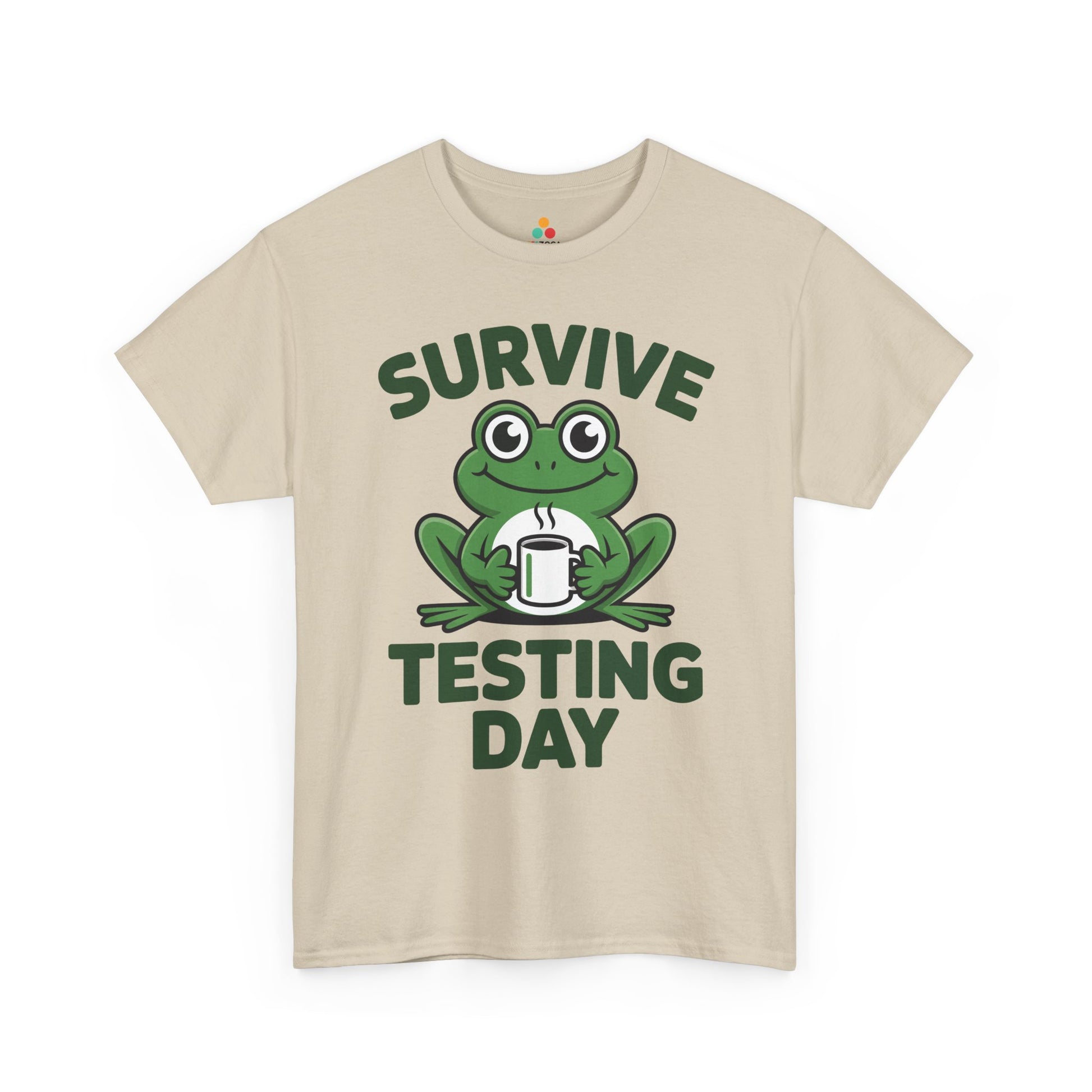 Funny Teacher Shirt State Testing Frog Coffee Unisex T-shirt | TEEZOCA 