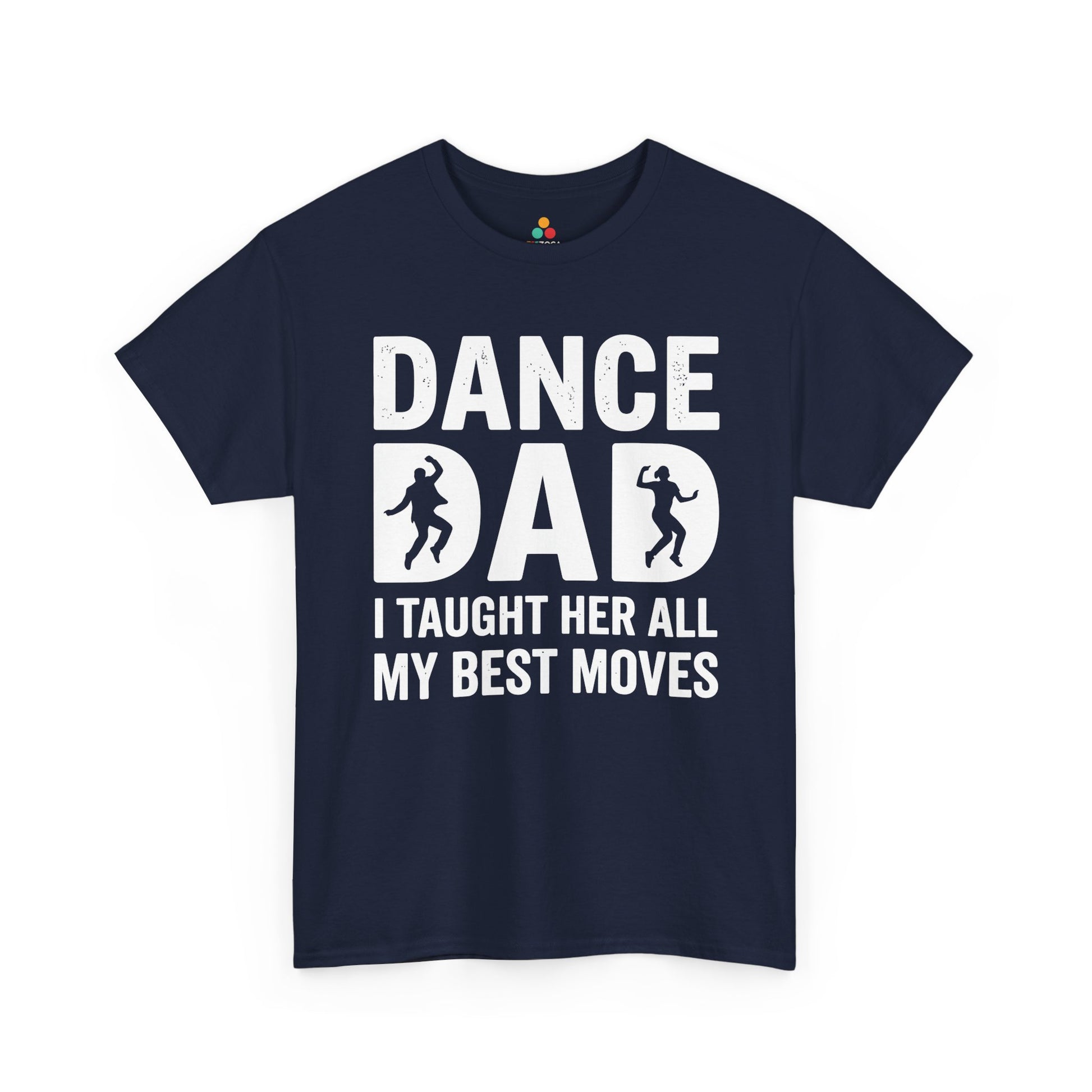 TEEZOCA t-shirt for unique fathers day gift shoppers featuring a funny dad shirt design for dance dads.
