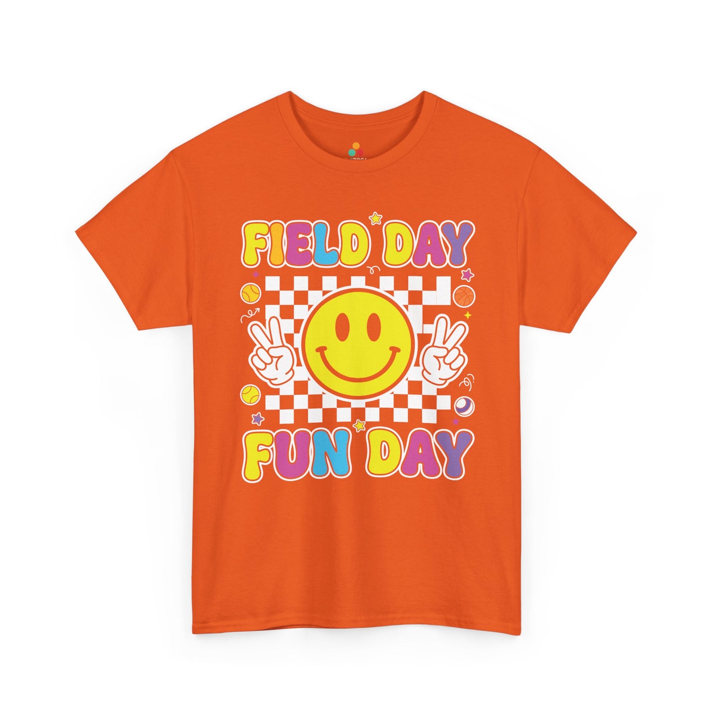 Field Day Shirts Fun Day Cute Retro Graphic T-shirt for Teachers | TEEZOCA 