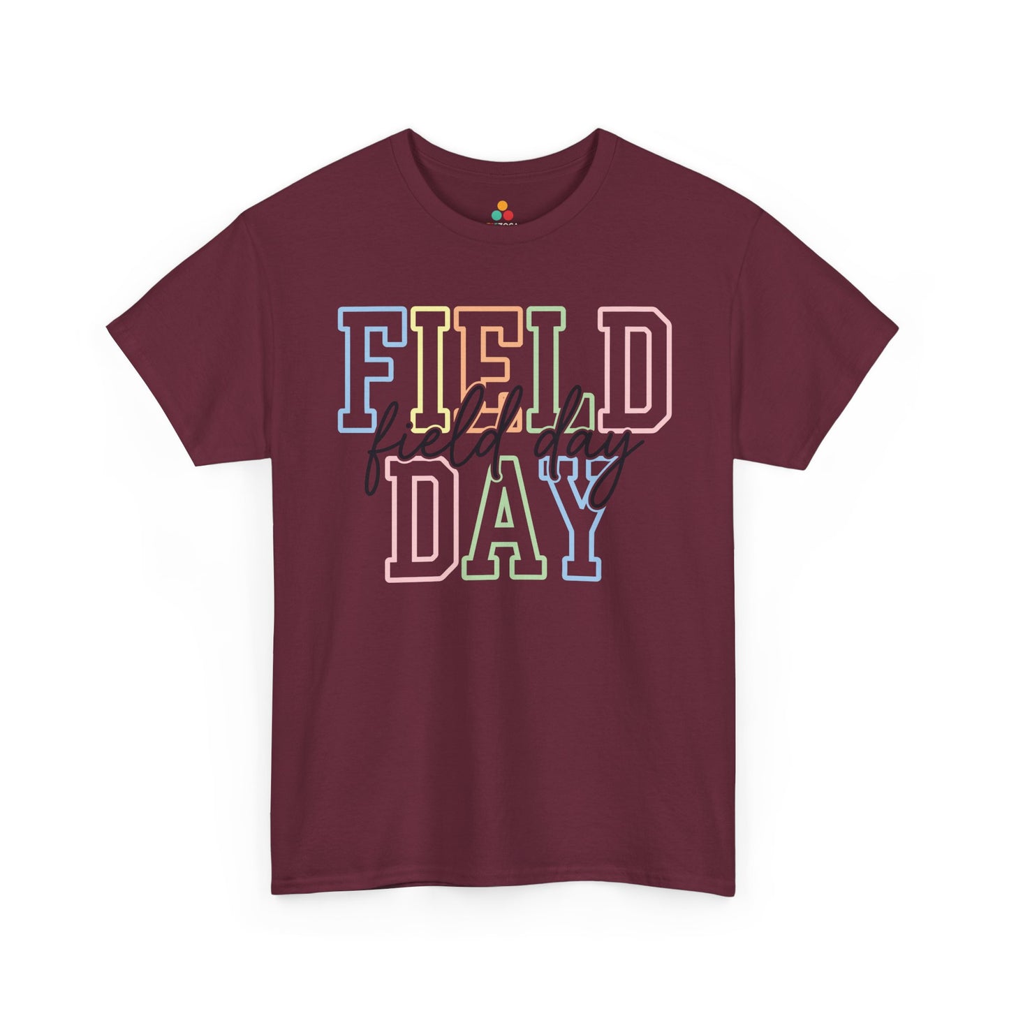Field Day Shirts Pastel Retro Graphic Unisex T-shirt for Teachers | TEEZOCA 