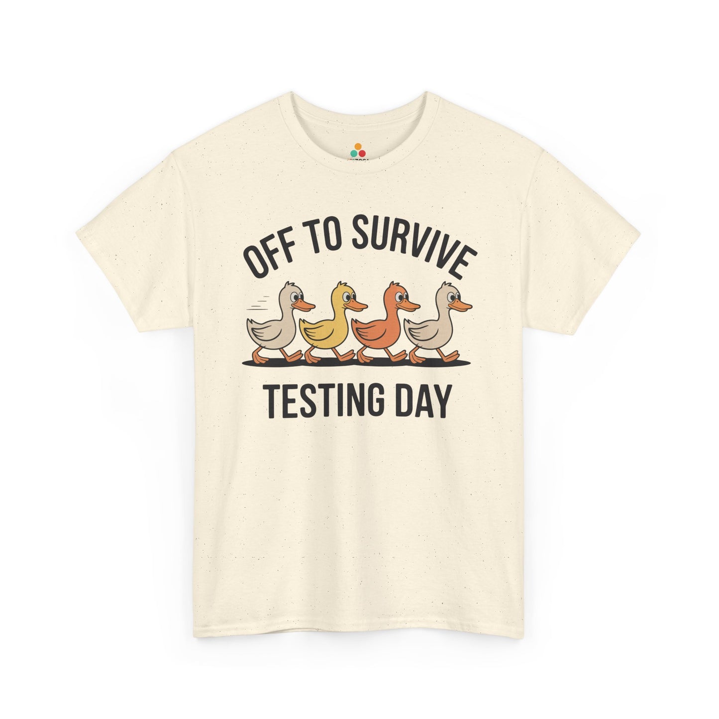 Funny Teacher Shirt Unisex T-shirt, Testing Day Duck Gift Tee | TEEZOCA 