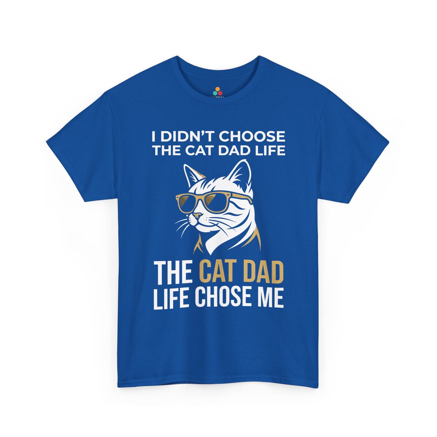 Funny Cat Dad Life Quote Graphic Unisex T-shirt Gift for Cat Lovers | TEEZOCA 