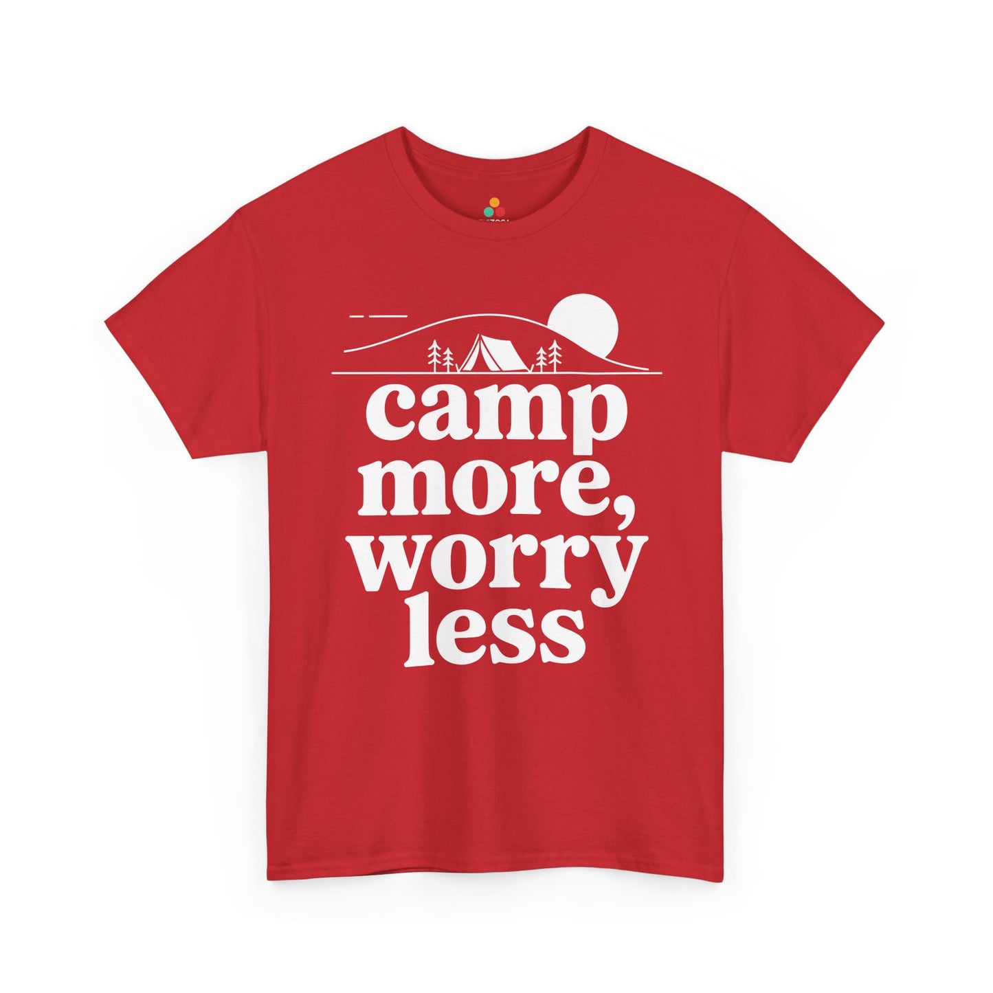 Camp More Worry Less Outdoor Adventure Unisex T-shirt | TEEZOCA 