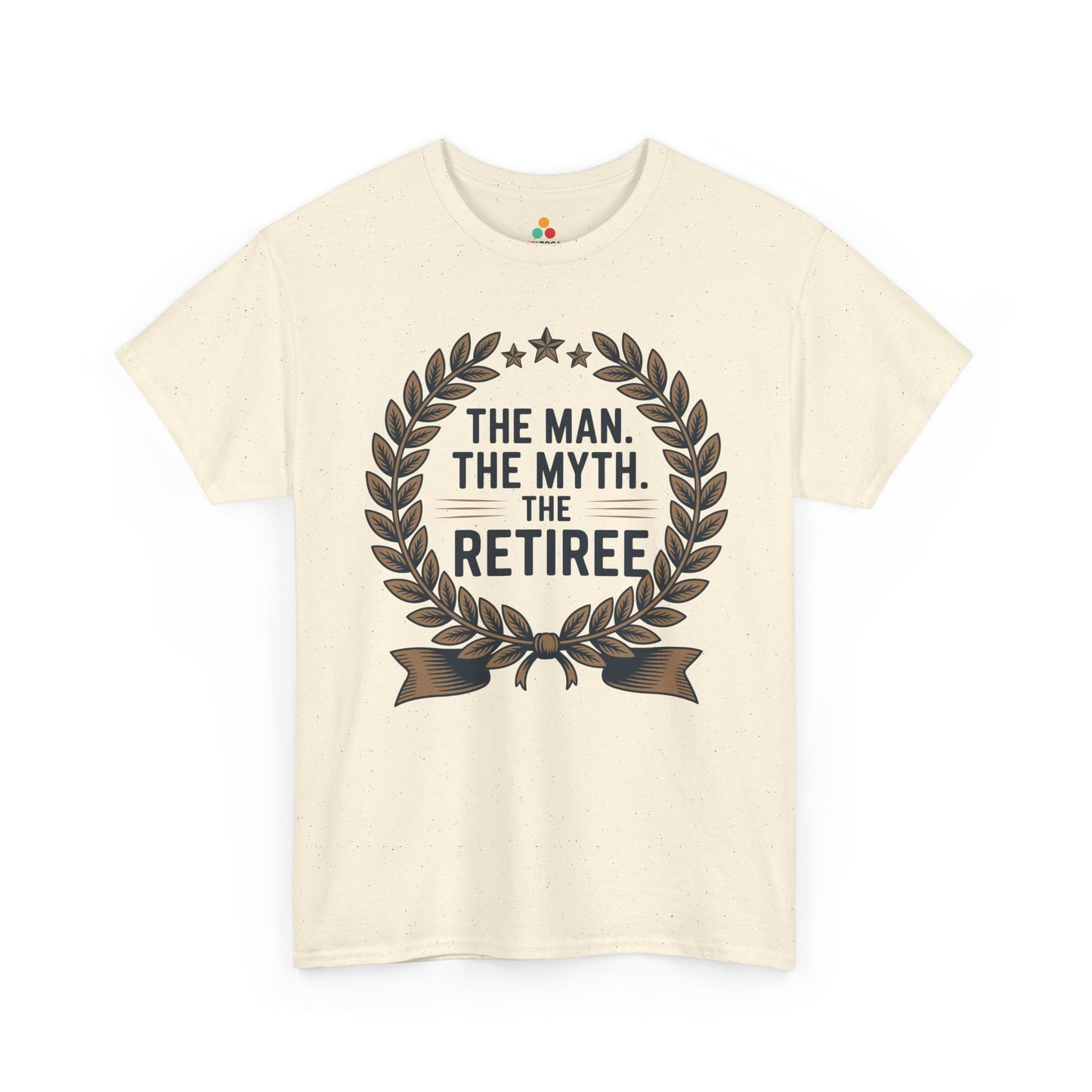 TEEZOCA the man the myth the retiree emblem Unisex T-shirt The Man The Myth The Retiree Bold Statement Unisex T-shirt | TEEZOCA 