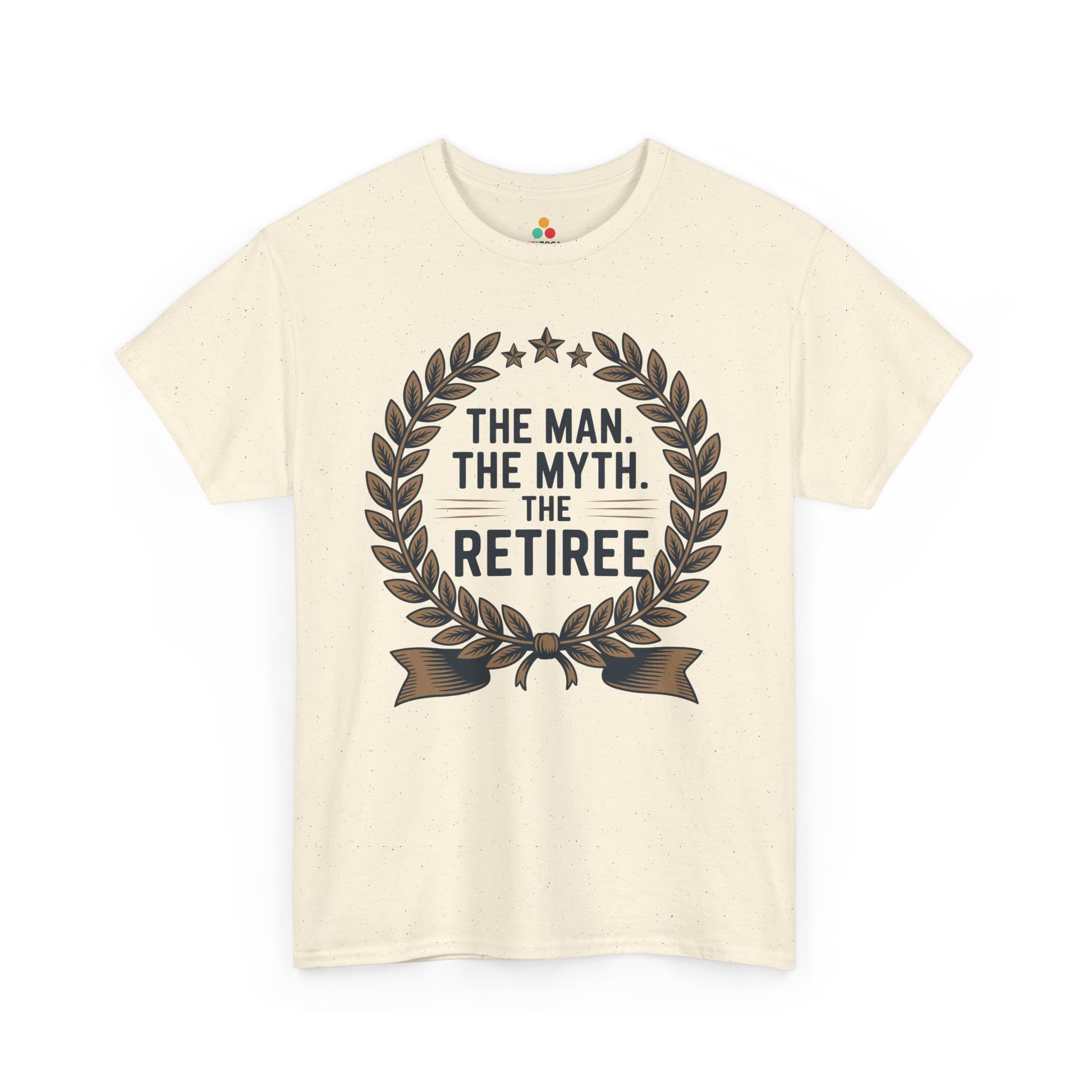 TEEZOCA the man the myth the retiree emblem Unisex T-shirt The Man The Myth The Retiree Bold Statement Unisex T-shirt | TEEZOCA 