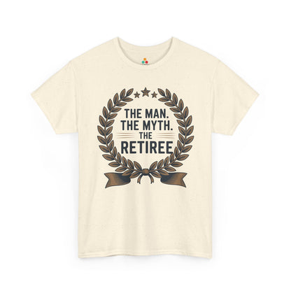 TEEZOCA the man the myth the retiree emblem Unisex T-shirt The Man The Myth The Retiree Bold Statement Unisex T-shirt | TEEZOCA 