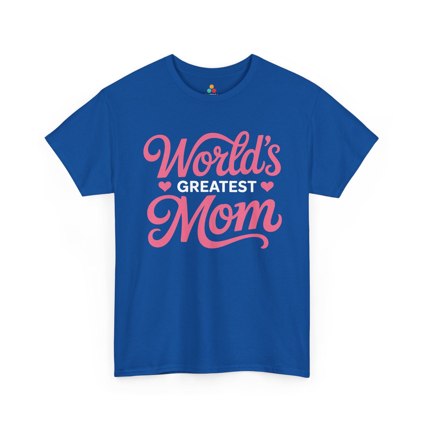 World’s Greatest Mom Women's T-shirt Mother's Day Gift Pink Script | TEEZOCA 