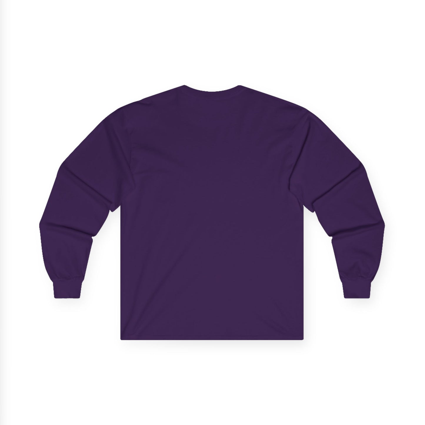 TEEZOCA unisex long-sleeve t-shirt featuring scorpio constellation inspired design Purple long-sleeve shirt on a white background
