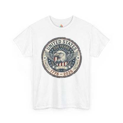 United States 250 Years 1776–2026 Patriotic Unisex T-shirt Gift | TEEZOCA 