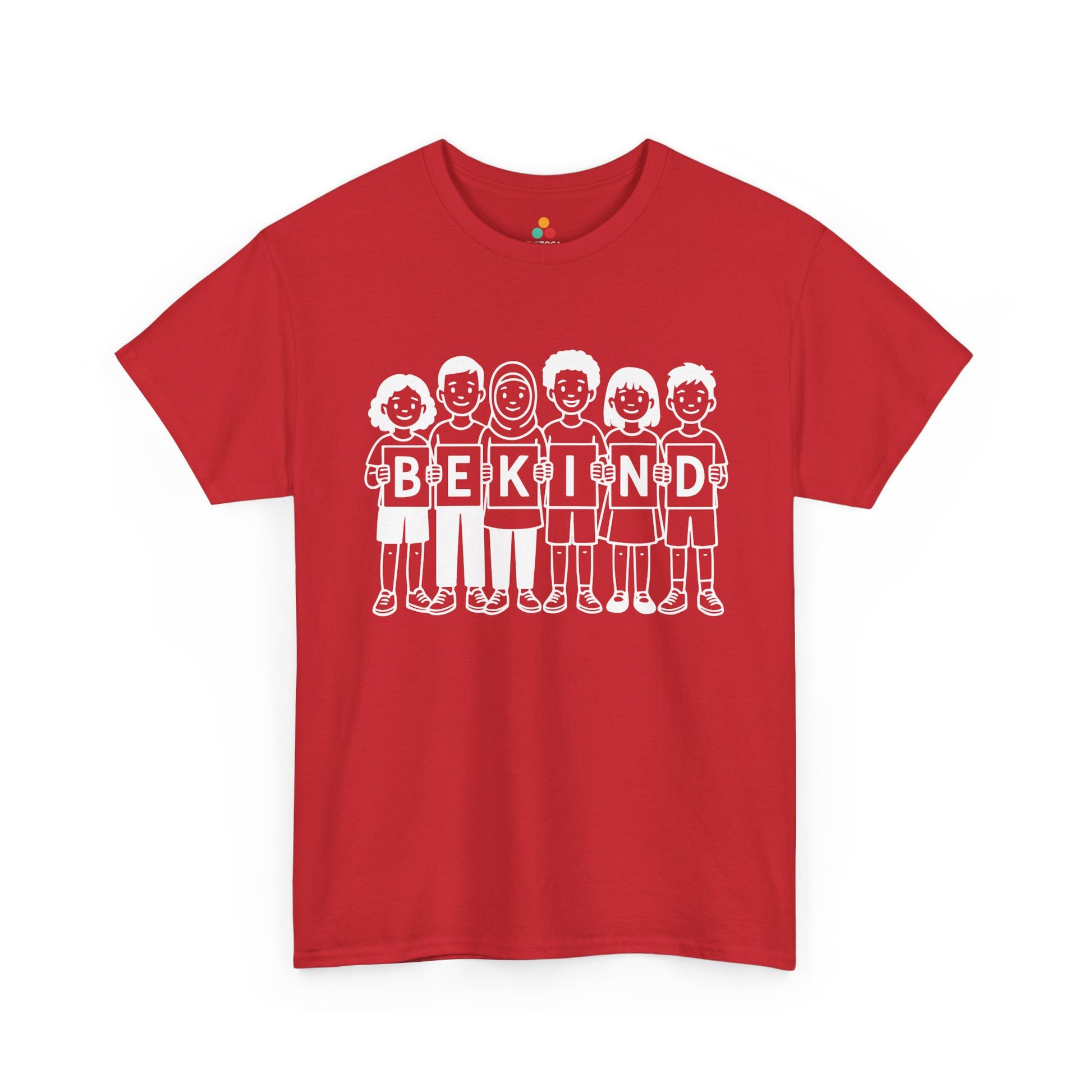 TEEZOCA unity and kindness Unisex T-shirt clean line art Be Kind Unisex T-Shirt for Unity Day Anti-Bullying Awareness | TEEZOCA 