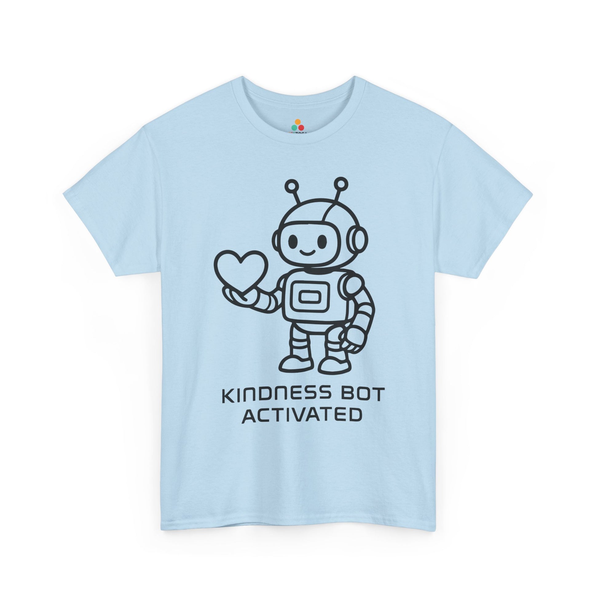 TEEZOCA unity day kindness Unisex T-shirt friendly robot graphic Kindness Bot Activated Unisex T-Shirt | Unity Day Kindness Message Tee | TEEZOCA 