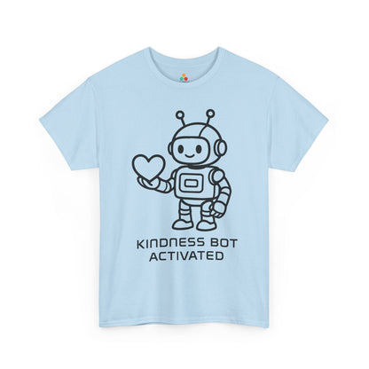 TEEZOCA unity day kindness Unisex T-shirt friendly robot graphic Kindness Bot Activated Unisex T-Shirt | Unity Day Kindness Message Tee | TEEZOCA 