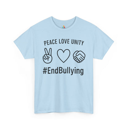 TEEZOCA unity day peace love design Unisex T-shirt kindness message Peace Love Unity Unisex T-shirt for Unity Day Anti-Bullying Awareness | TEEZOCA 