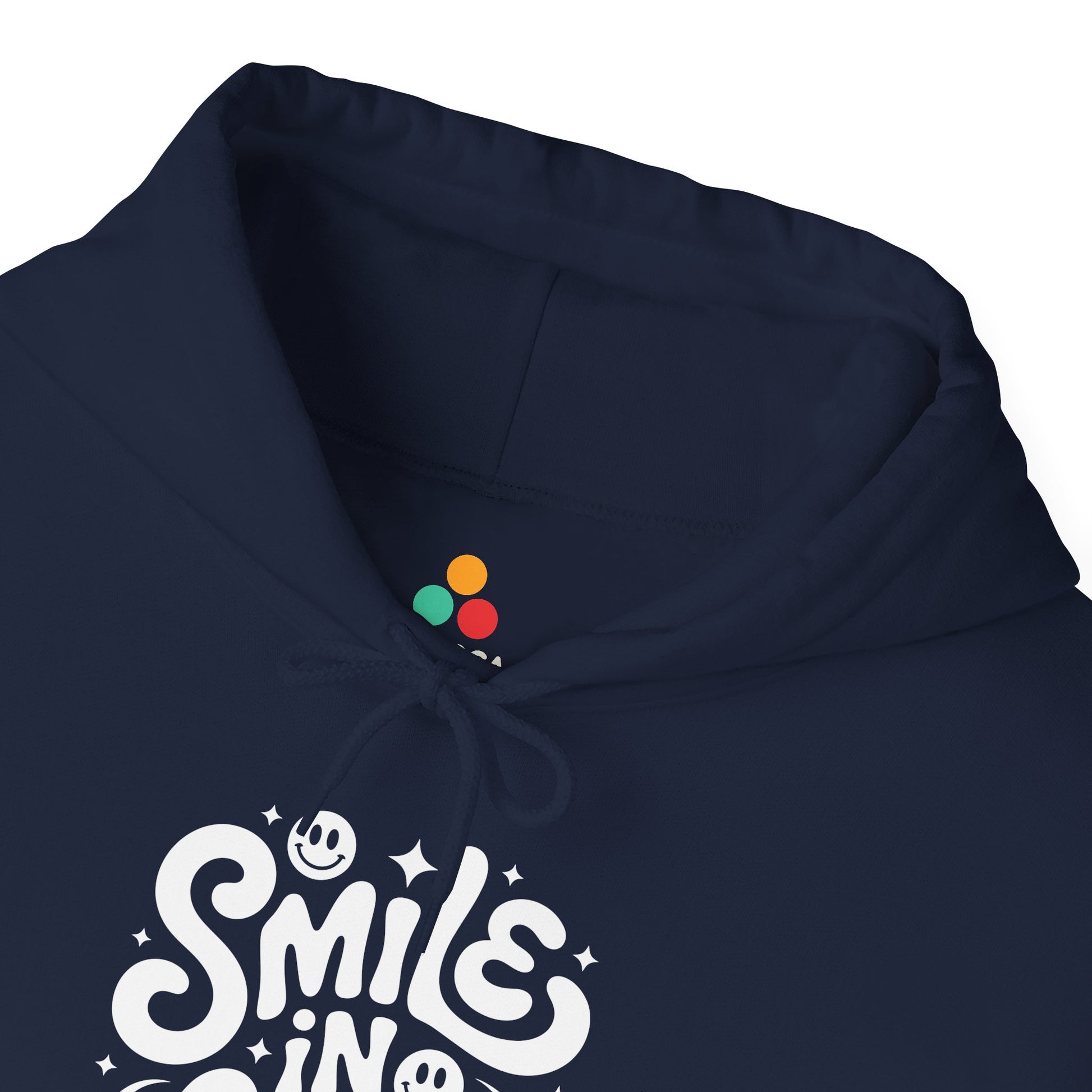 Smile In Life Positive Typography Unisex Heavy Blend Hoodie | TEEZOCA 