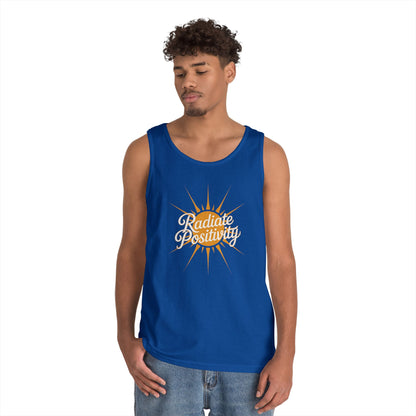 Radiate Positivity Unisex Tank Top for Uplifting Summer Streetwear Style | TEEZOCA 