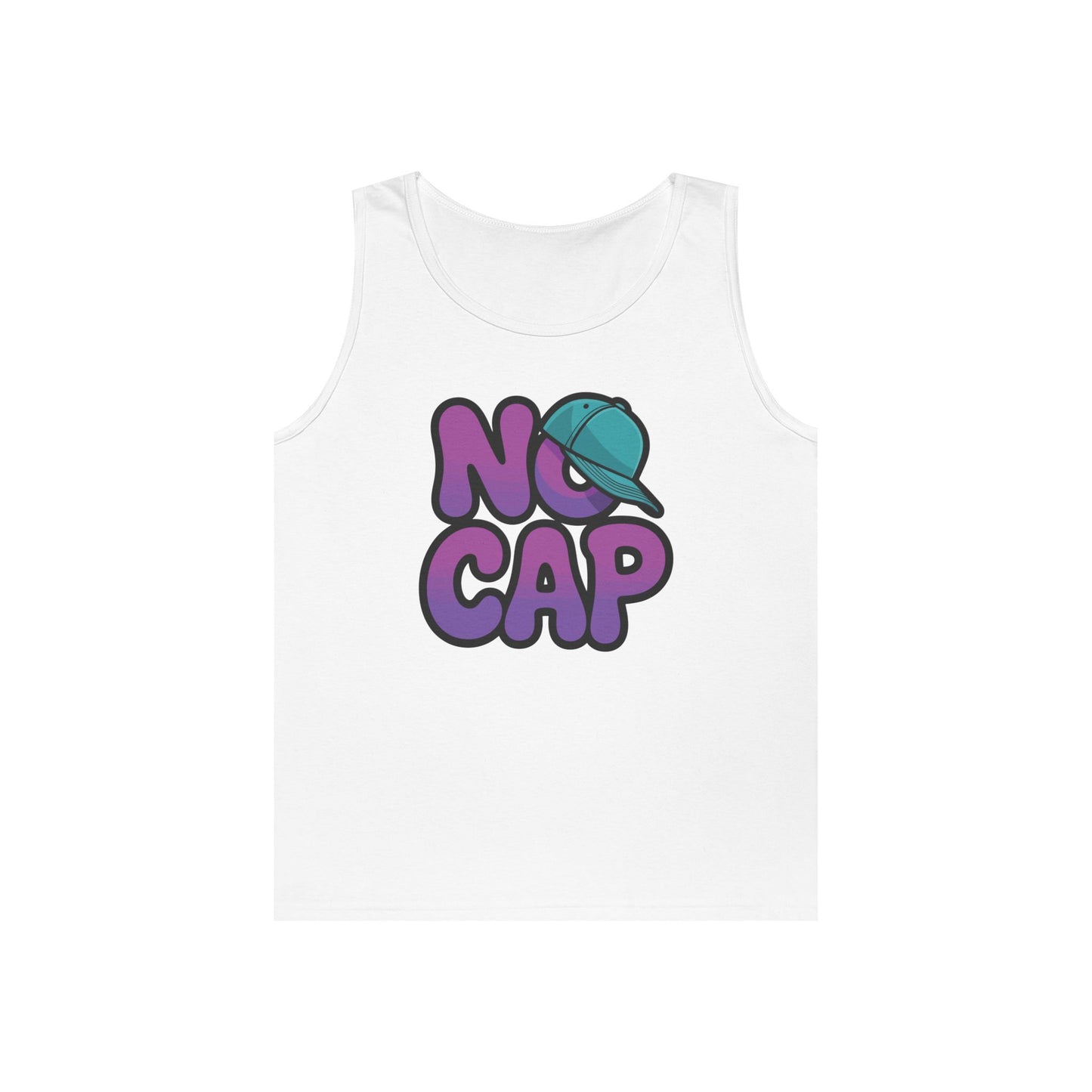 TEEZOCA urban style Unisex Tank Top featuring no cap graphic design No Cap Unisex Tank Top – Streetwear Slang Graphic Casual Summer Style | TEEZOCA 