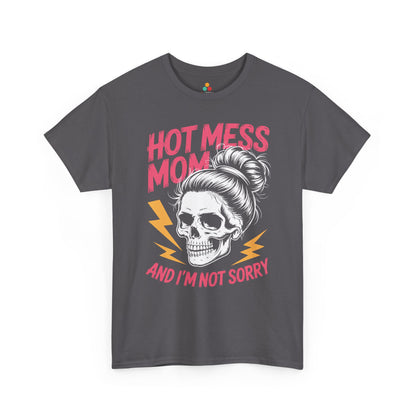 Hot Mess Mom Women's T-shirt Bold Funny Mom Life Mother's Day Gift | TEEZOCA 