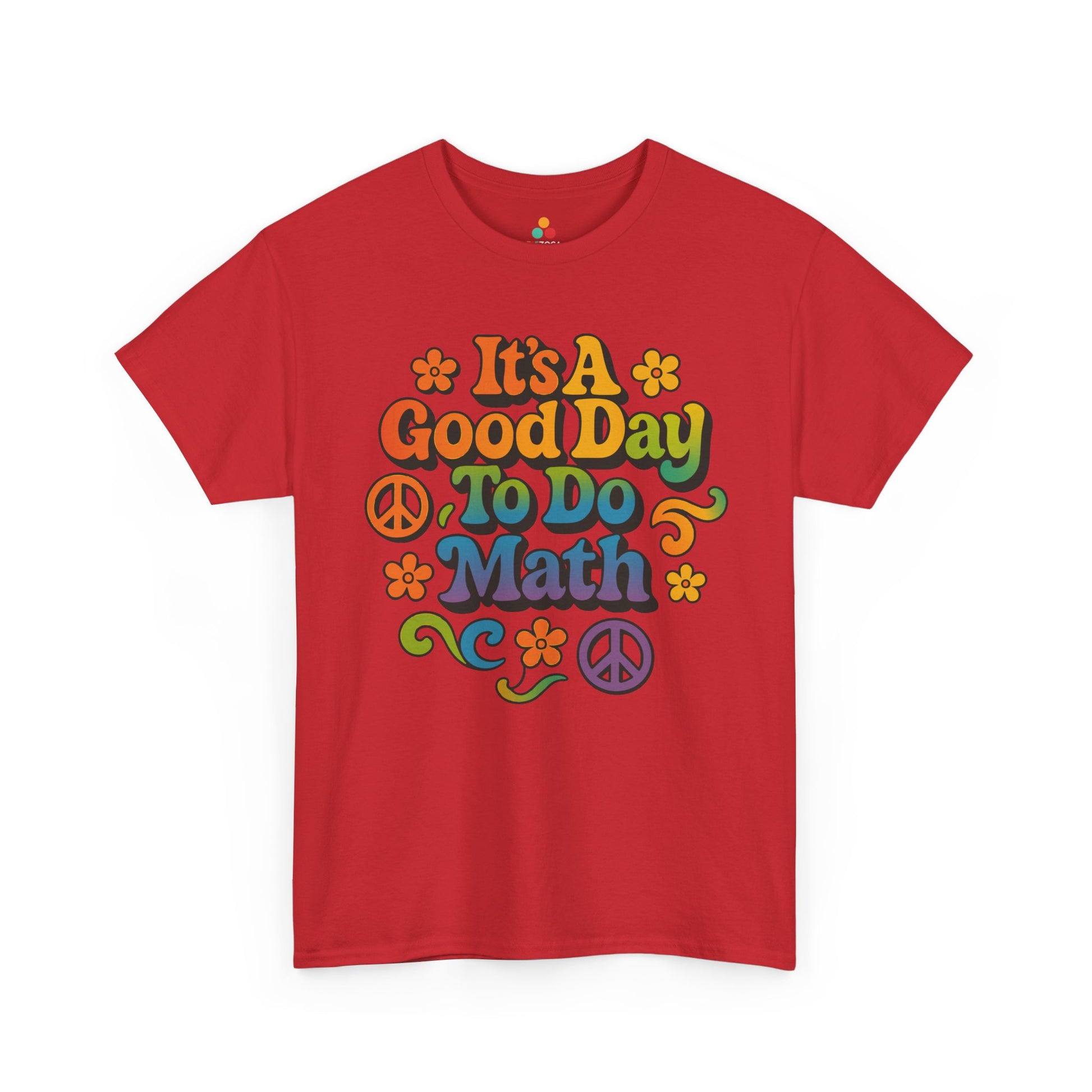 TEEZOCA vintage 70s style math positivity T-shirt It’s A Good Day To Do Math Groovy Unisex T-shirt | TEEZOCA 