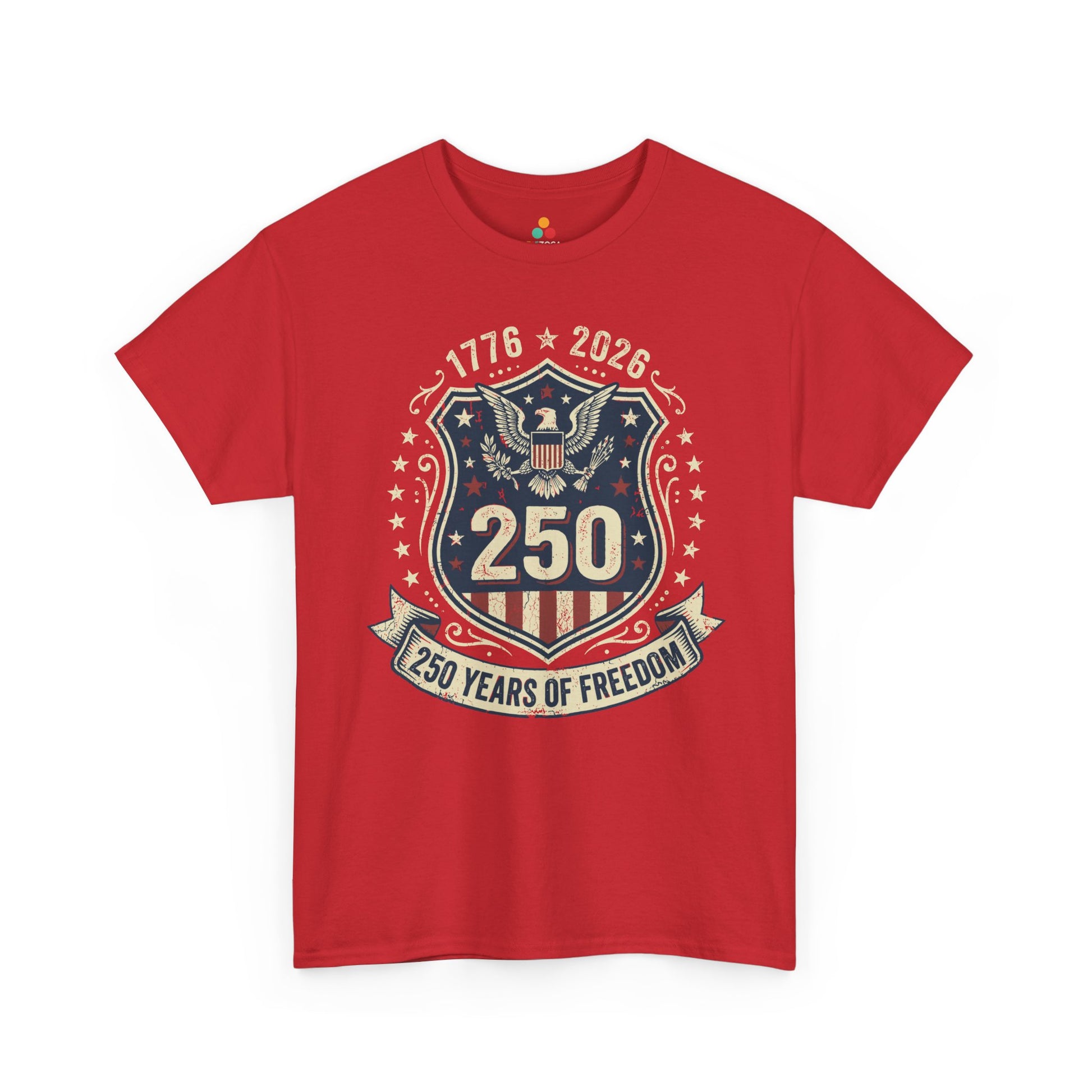 250 Years of Freedom 1776–2026 Eagle Patriotic Unisex T-shirt Gift | TEEZOCA 