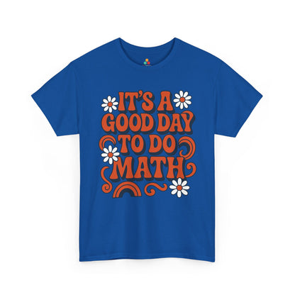 TEEZOCA vintage floral math classroom graphic tee It’s A Good Day To Do Math Retro Unisex T-shirt | TEEZOCA 