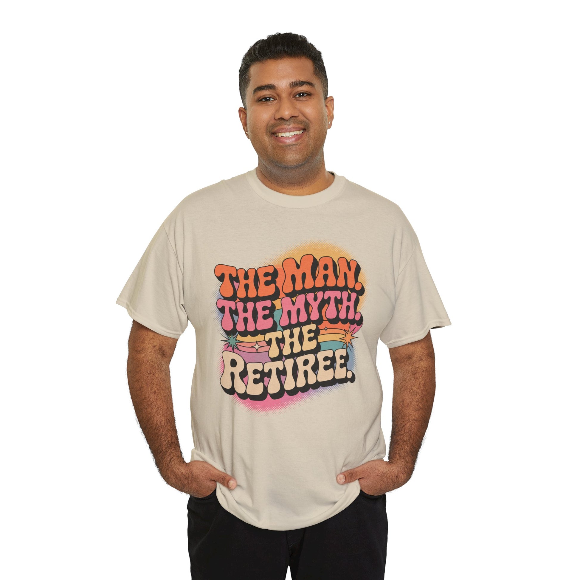 The Man The Myth The Retiree Unisex T-shirt – Retro Humor Statement Tee | TEEZOCA 