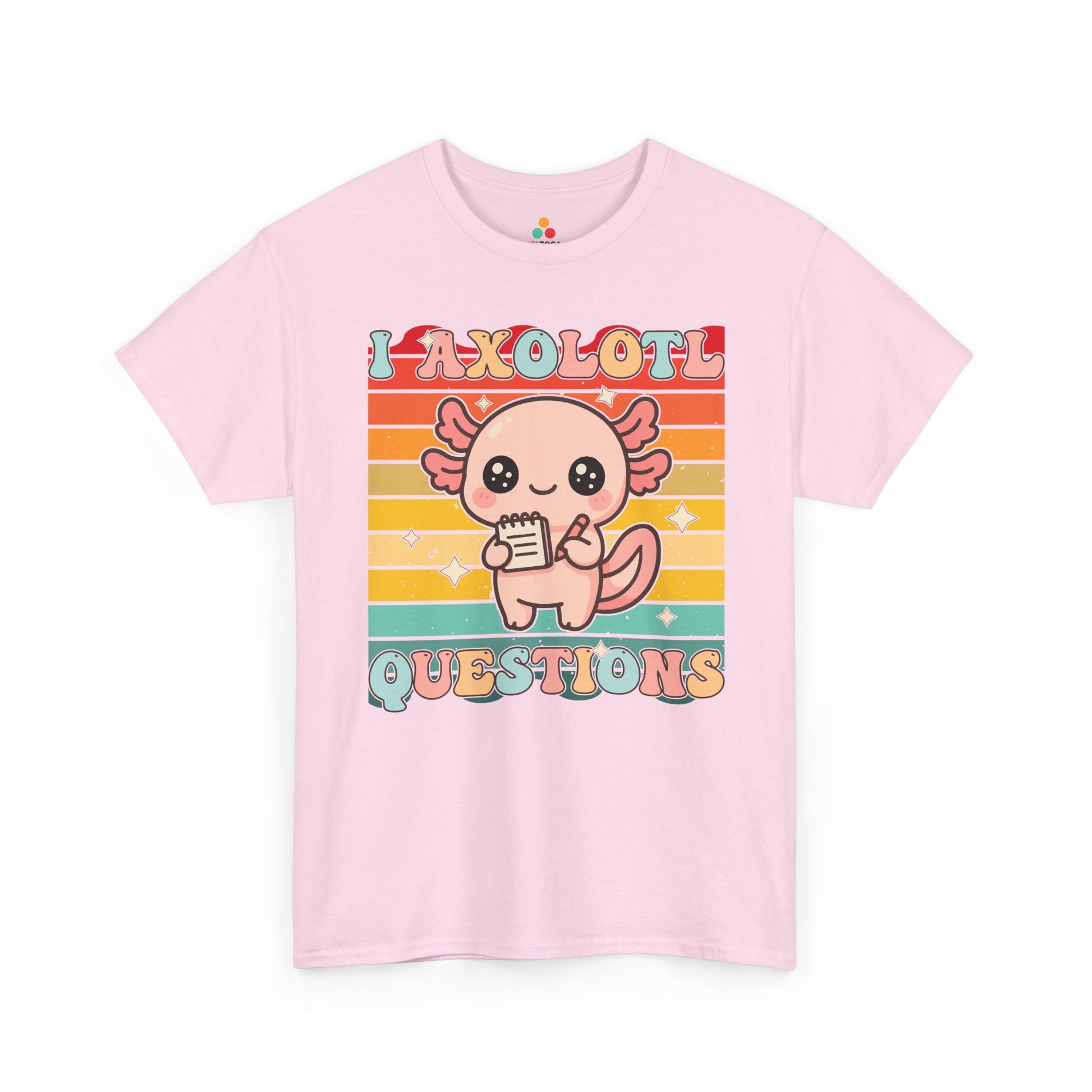 TEEZOCA vintage style axolotl graphic Unisex T-shirt I Axolotl Questions Retro Cute Kawaii Axolotl Unisex T-shirt | TEEZOCA 