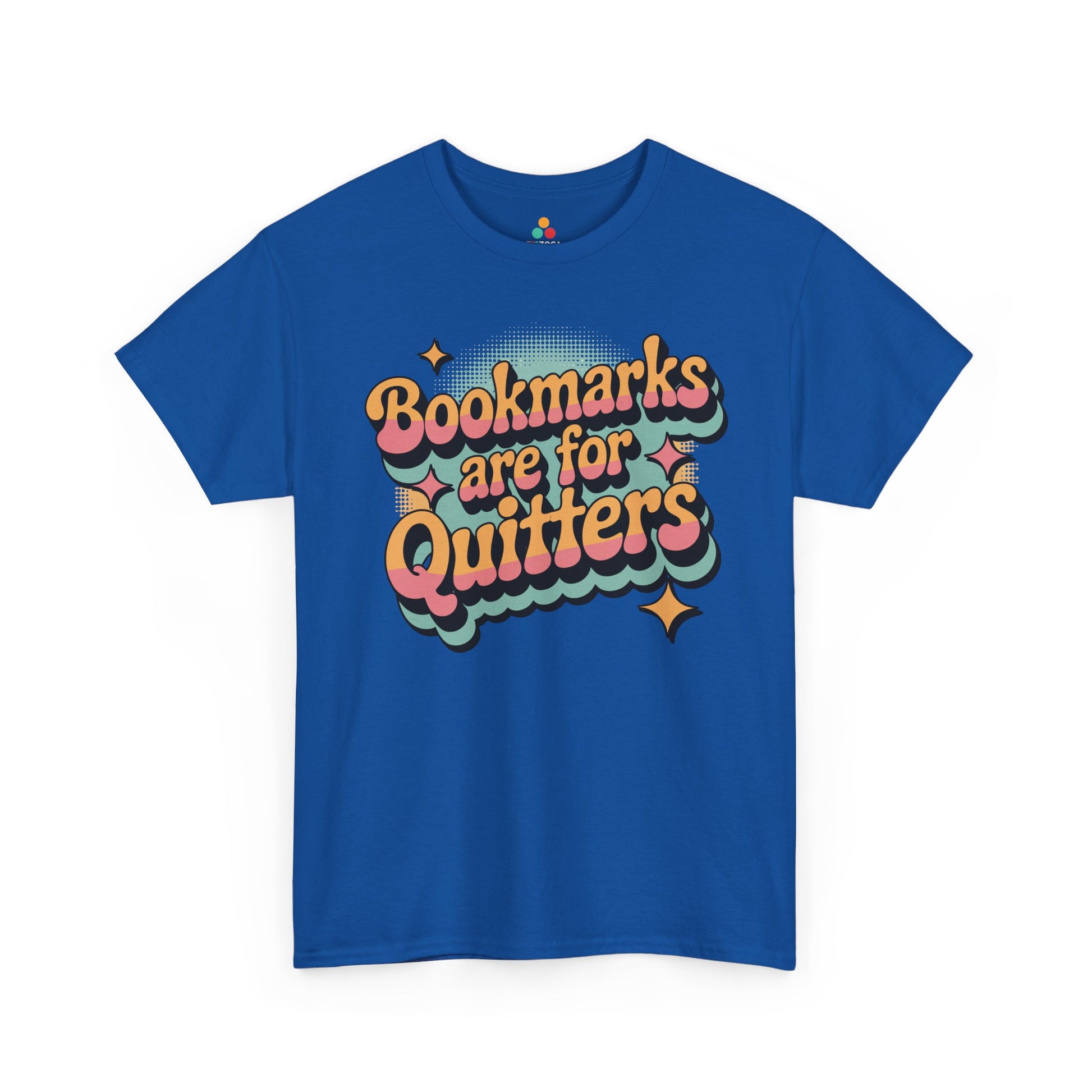 Bookmarks Are for Quitters Retro Reader Unisex T-shirt | TEEZOCA 