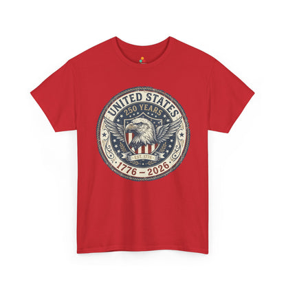 United States 250 Years 1776–2026 Patriotic Unisex T-shirt Gift | TEEZOCA 