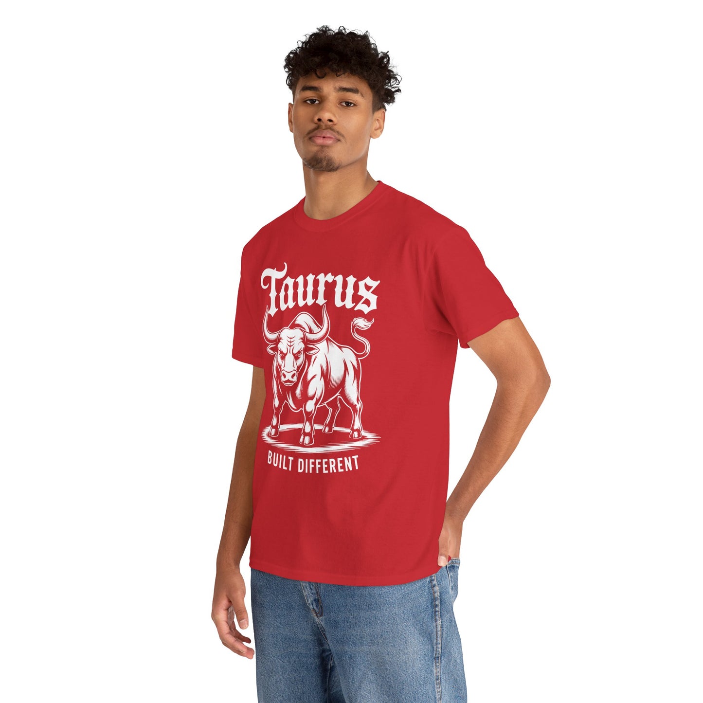 Taurus Built Different Graphic Bull Unisex T-shirt Streetwear | TEEZOCA 