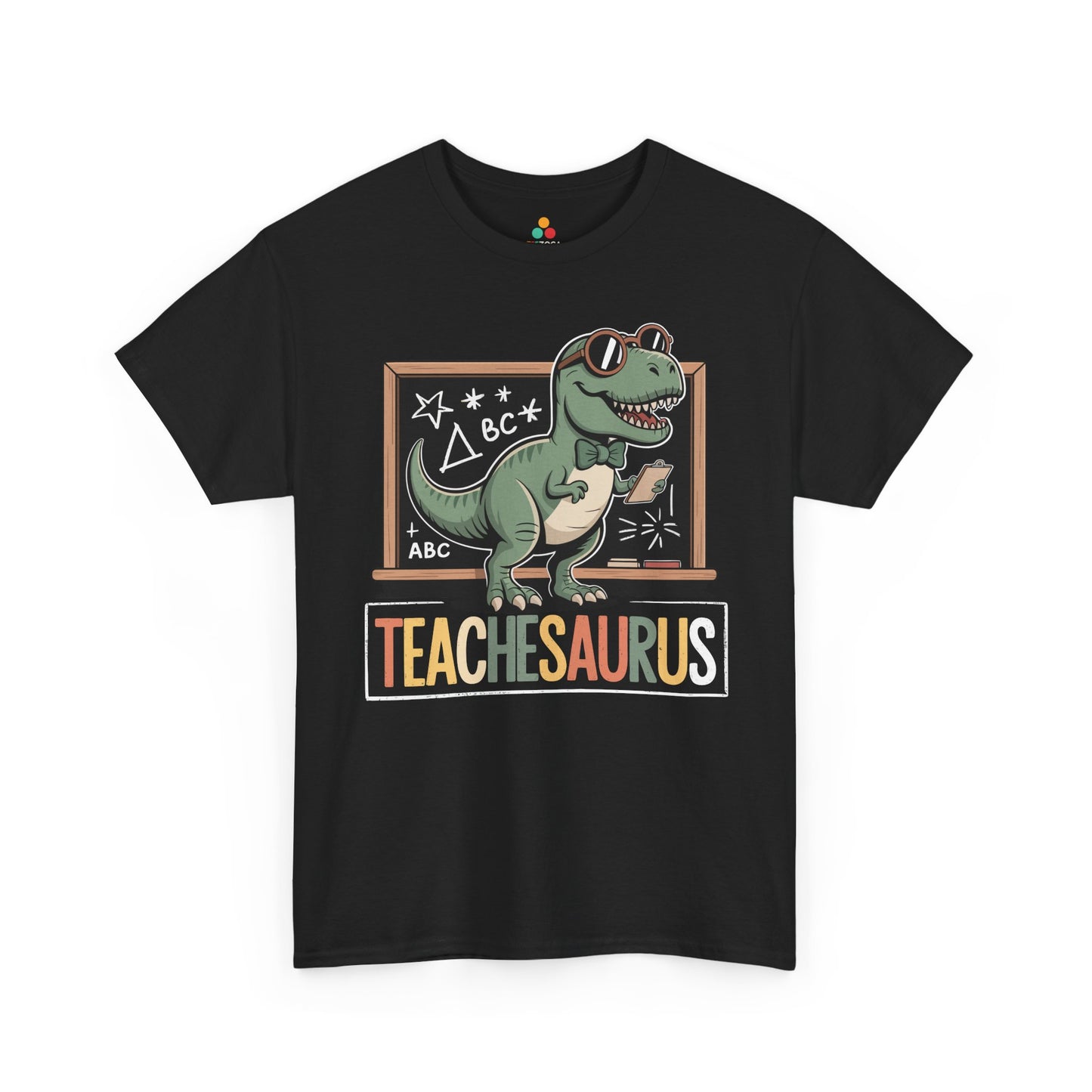 TeacheSaurus Funny Teacher Dinosaur Unisex T-shirt | TEEZOCA cute teacher dinosaur illustration Unisex T-shirt