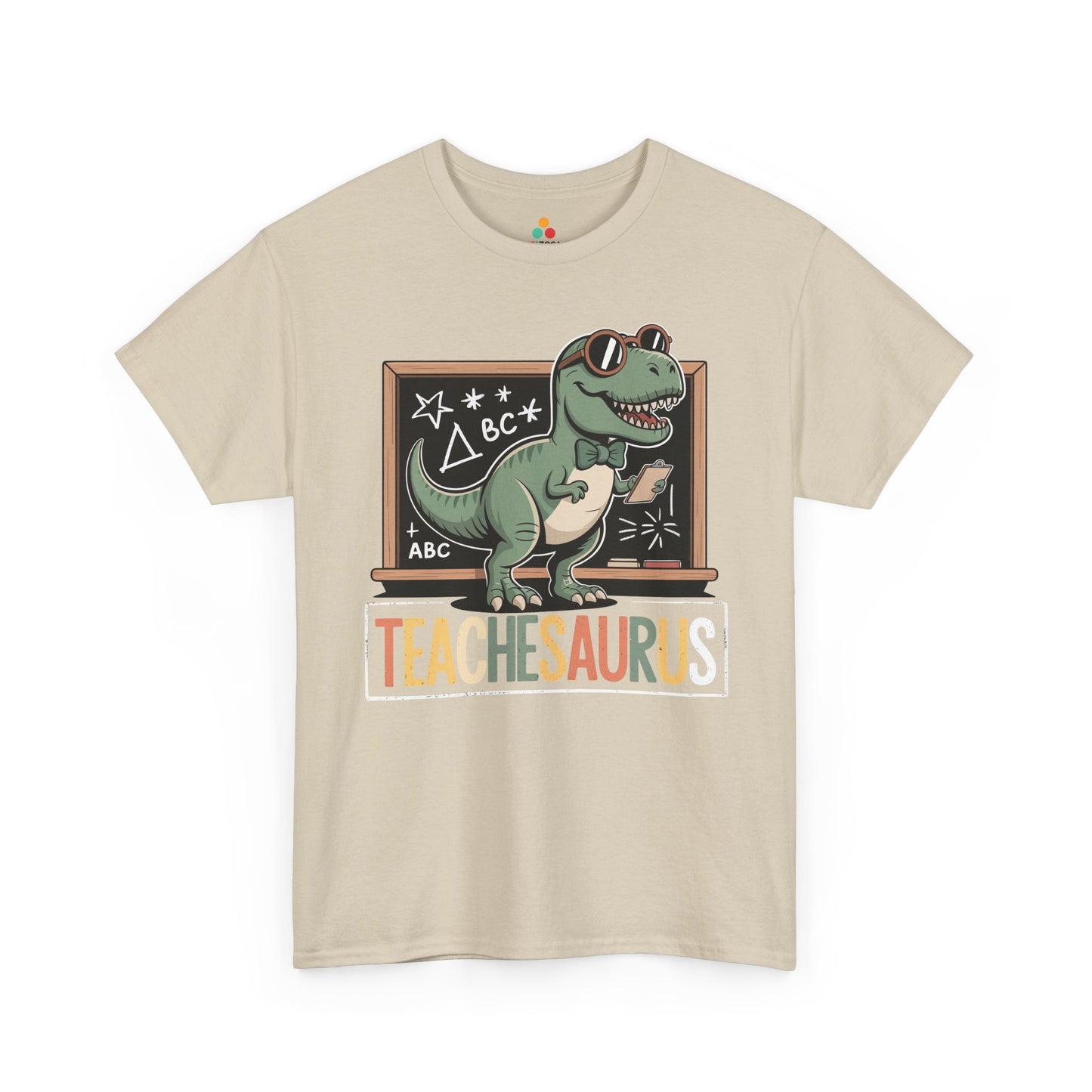 TeacheSaurus Funny Teacher Dinosaur Unisex T-shirt | TEEZOCA teacher gift dino graphic Unisex T-shirt