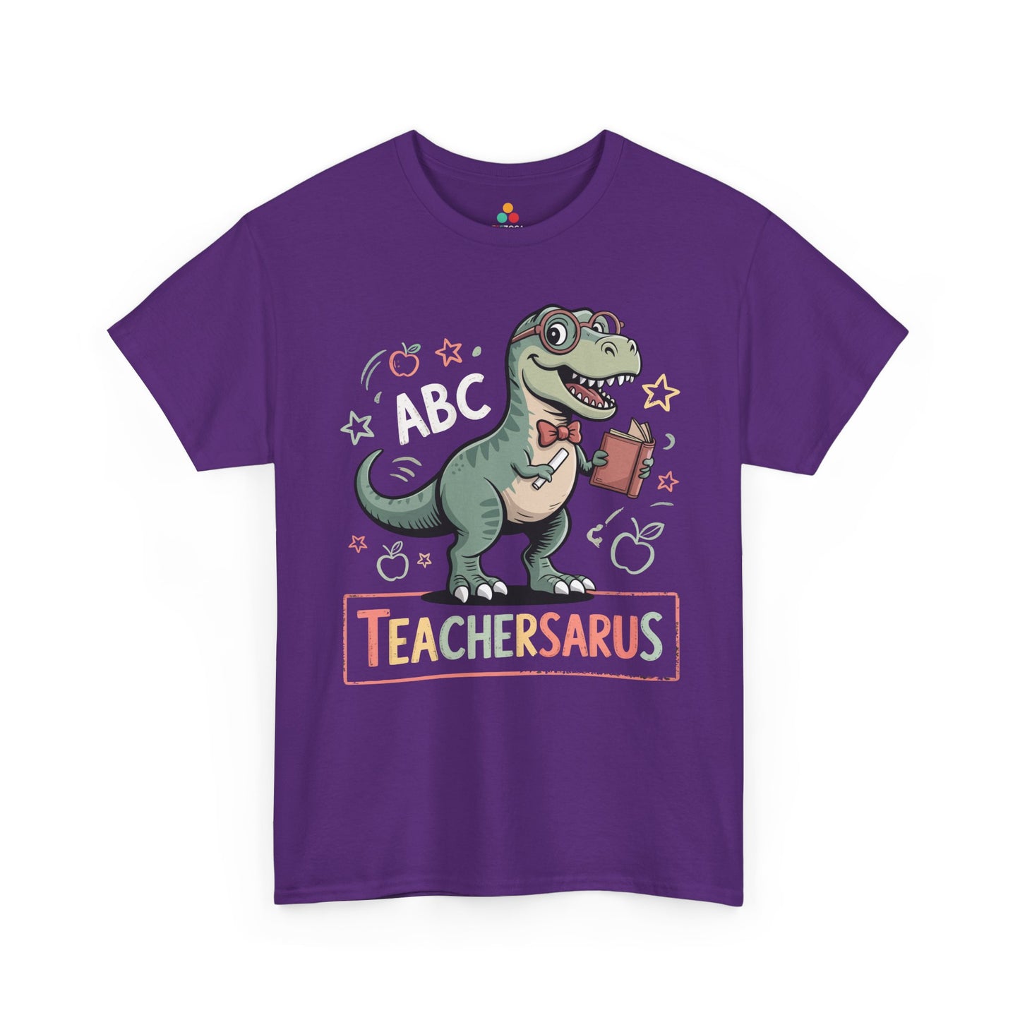 TeacherSaurus — Cute Dino Teacher ABC Back-to-School T-Shirt | TEEZOCA Teachersaurus dinosaur teacher graphic Unisex T-shirt