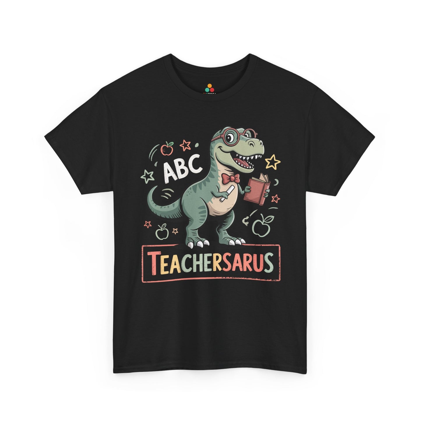 TeacherSaurus — Cute Dino Teacher ABC Back-to-School T-Shirt | TEEZOCA funny Teachersaurus classroom dinosaur Unisex T-shirt