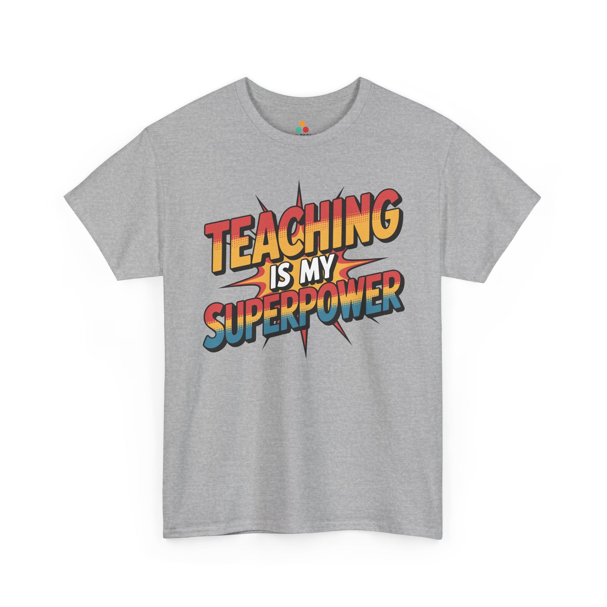 Teaching Is My Superpower Funny Teacher Back to School Unisex T-shirt | TEEZOCA school themed Teaching Is My Superpower Unisex T-shirt for classroom staff