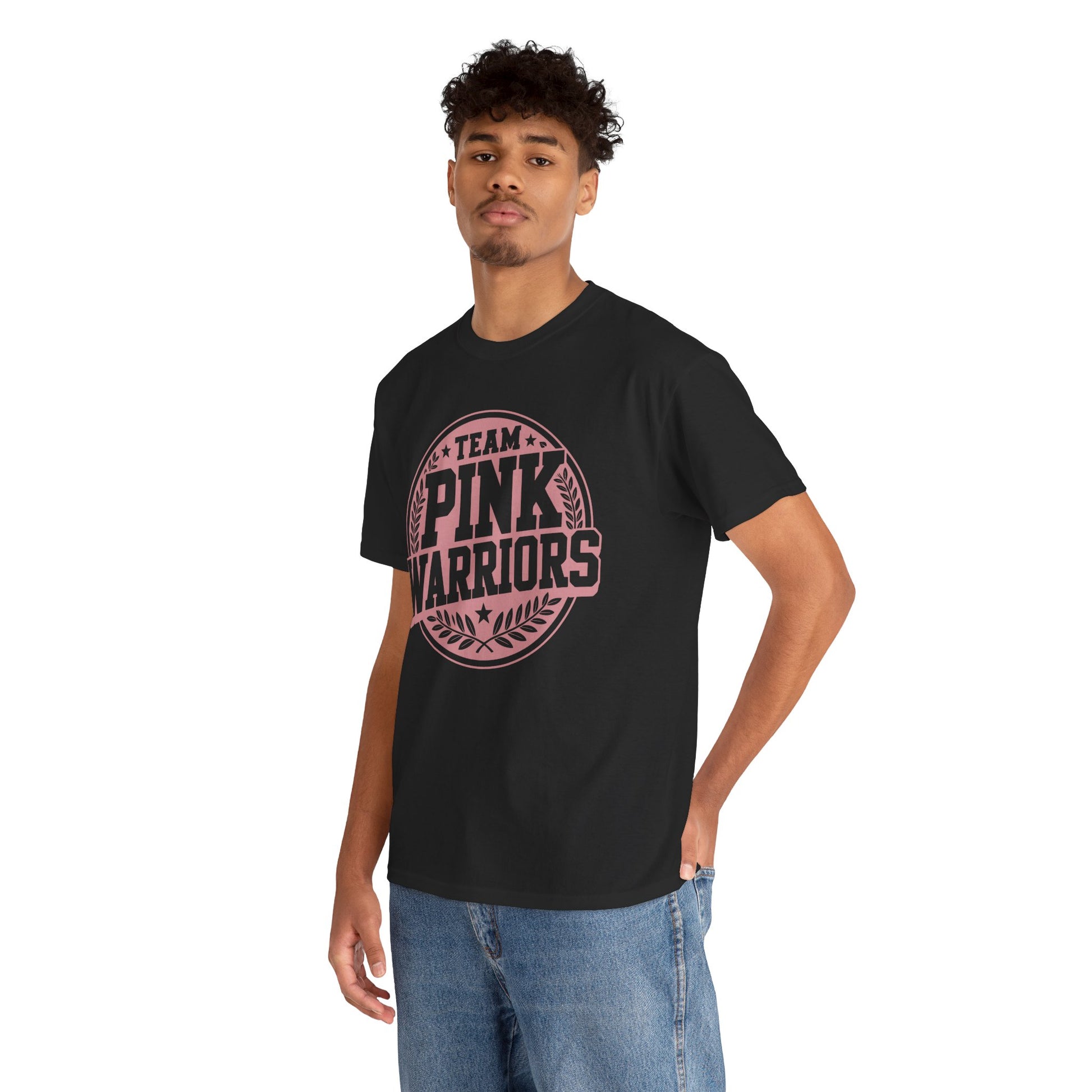 Team Pink Warriors Breast Cancer Awareness Unisex T-shirt | TEEZOCA 