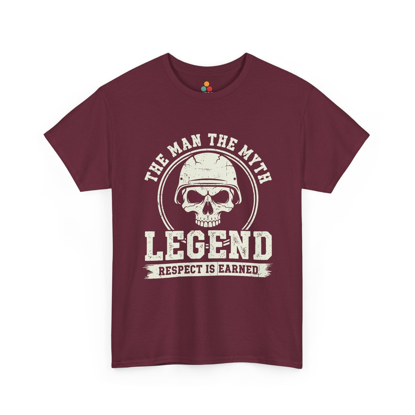The Man The Myth Legend Maroon T-Shirt – Respect Is Earned Biker Gift | TEEZOCA 