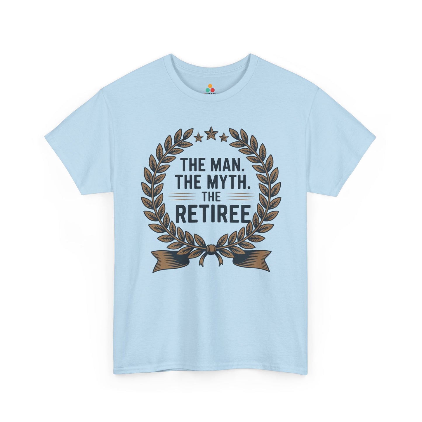 The Man The Myth The Retiree Bold Statement Unisex T-shirt | TEEZOCA the man the myth the retiree emblem Unisex T-shirt