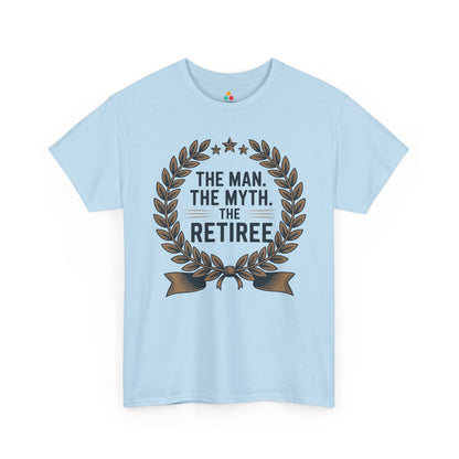 The Man The Myth The Retiree Bold Statement Unisex T-shirt | TEEZOCA the man the myth the retiree emblem Unisex T-shirt