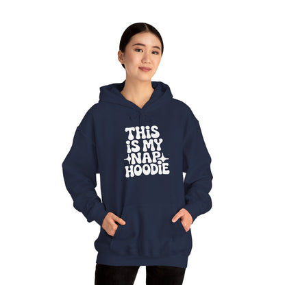 This Is My Nap Hoodie Funny Typography Unisex Heavy Blend Hoodie | TEEZOCA funny nap quote Unisex Heavy Blend Hoodie casual comfort wear