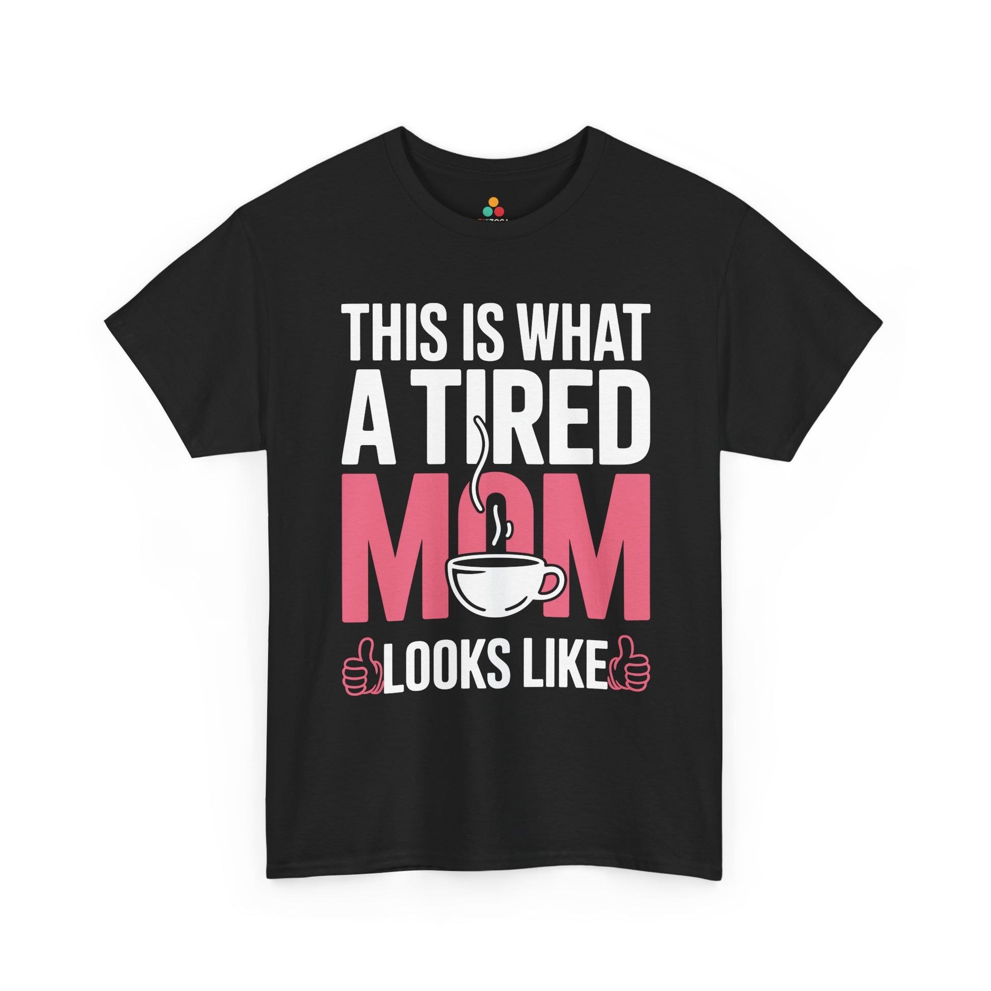 This Is What A Tired Mom Looks Like Women's T-shirt Funny Gift | TEEZOCA 