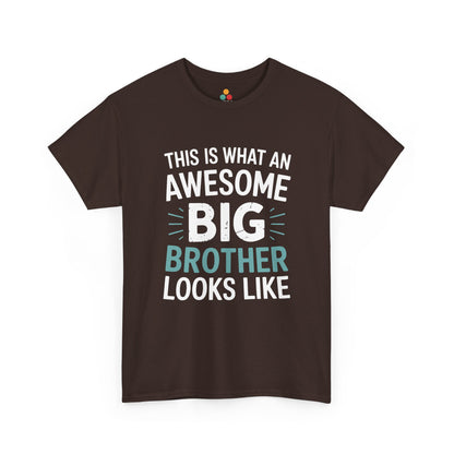 This Is What An Awesome Big Brother Looks Like T-Shirt – Sibling Gift | TEEZOCA 