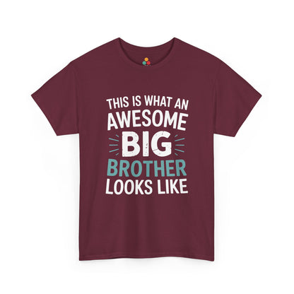 This Is What An Awesome Big Brother Looks Like T-Shirt – Sibling Gift | TEEZOCA 
