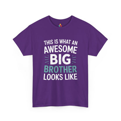 This Is What An Awesome Big Brother Looks Like T-Shirt – Sibling Gift | TEEZOCA 