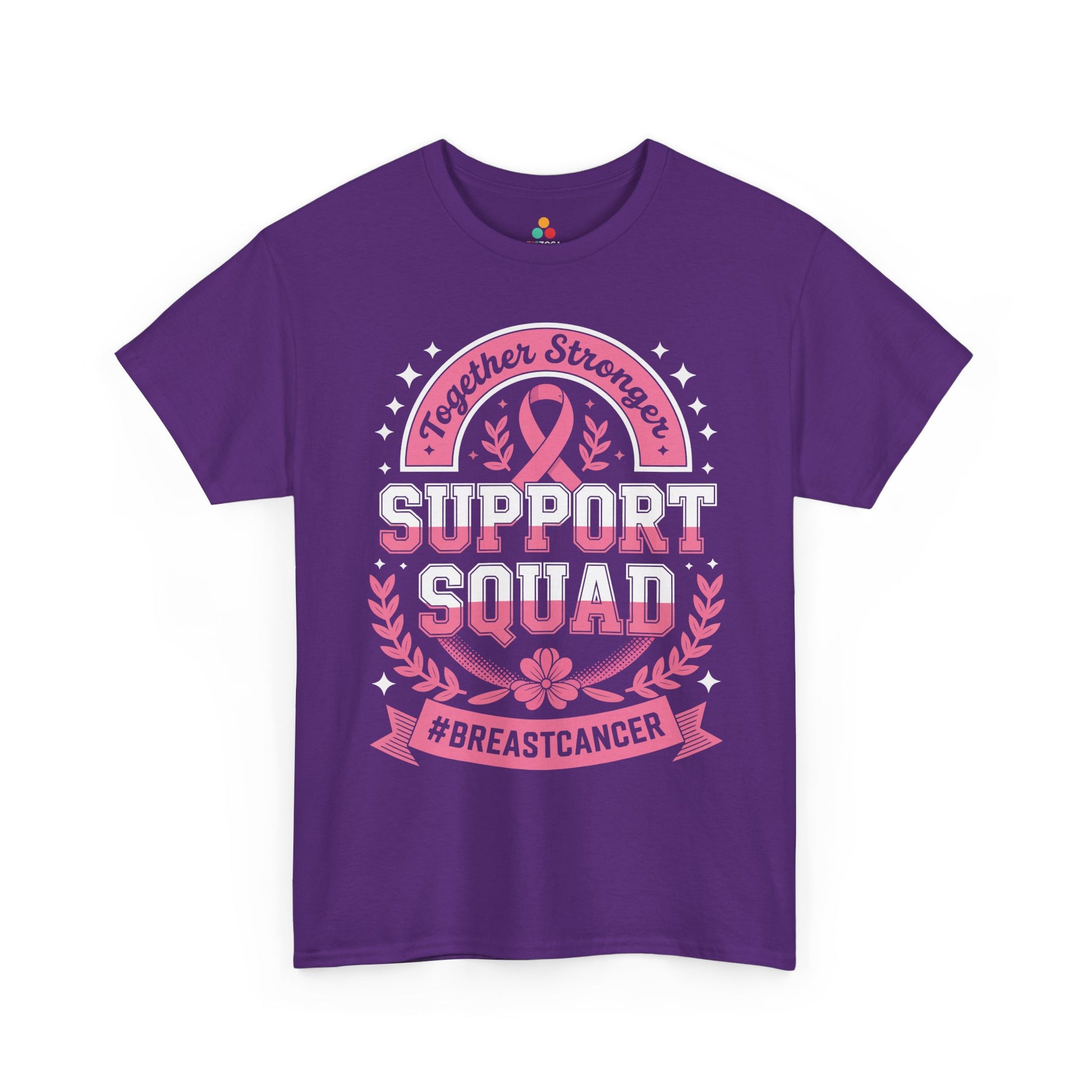 Together Stronger Support Squad Breast Cancer Awareness Unisex T-shirt | TEEZOCA 