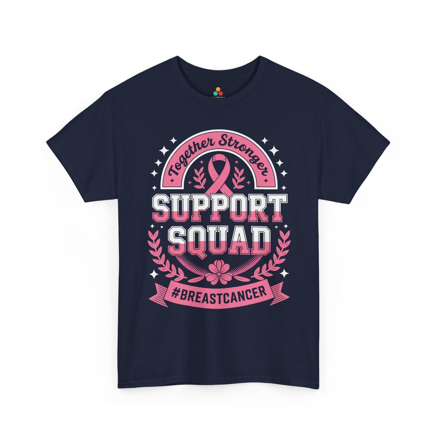 Together Stronger Support Squad Breast Cancer Awareness Unisex T-shirt | TEEZOCA 